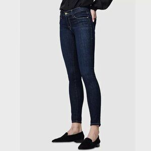 FRAME Denim LE SKINNY DE JEANNE Mid Rise Queens Way Dark Wash Blue Jeans size 25